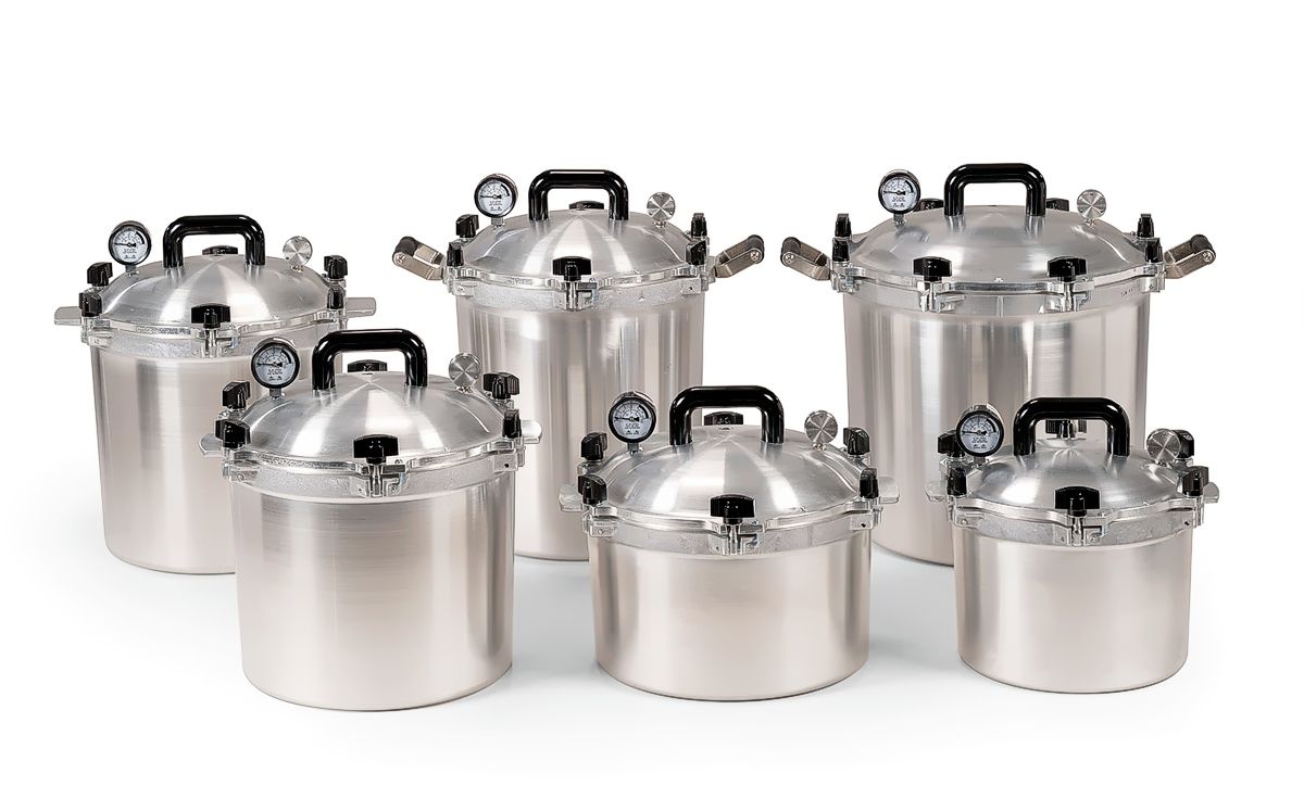 All American Pressure Canners, 10.5 to 41.5 qt. capacity