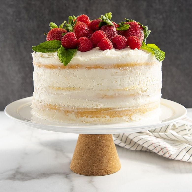Three 9 inch cake pans stacked