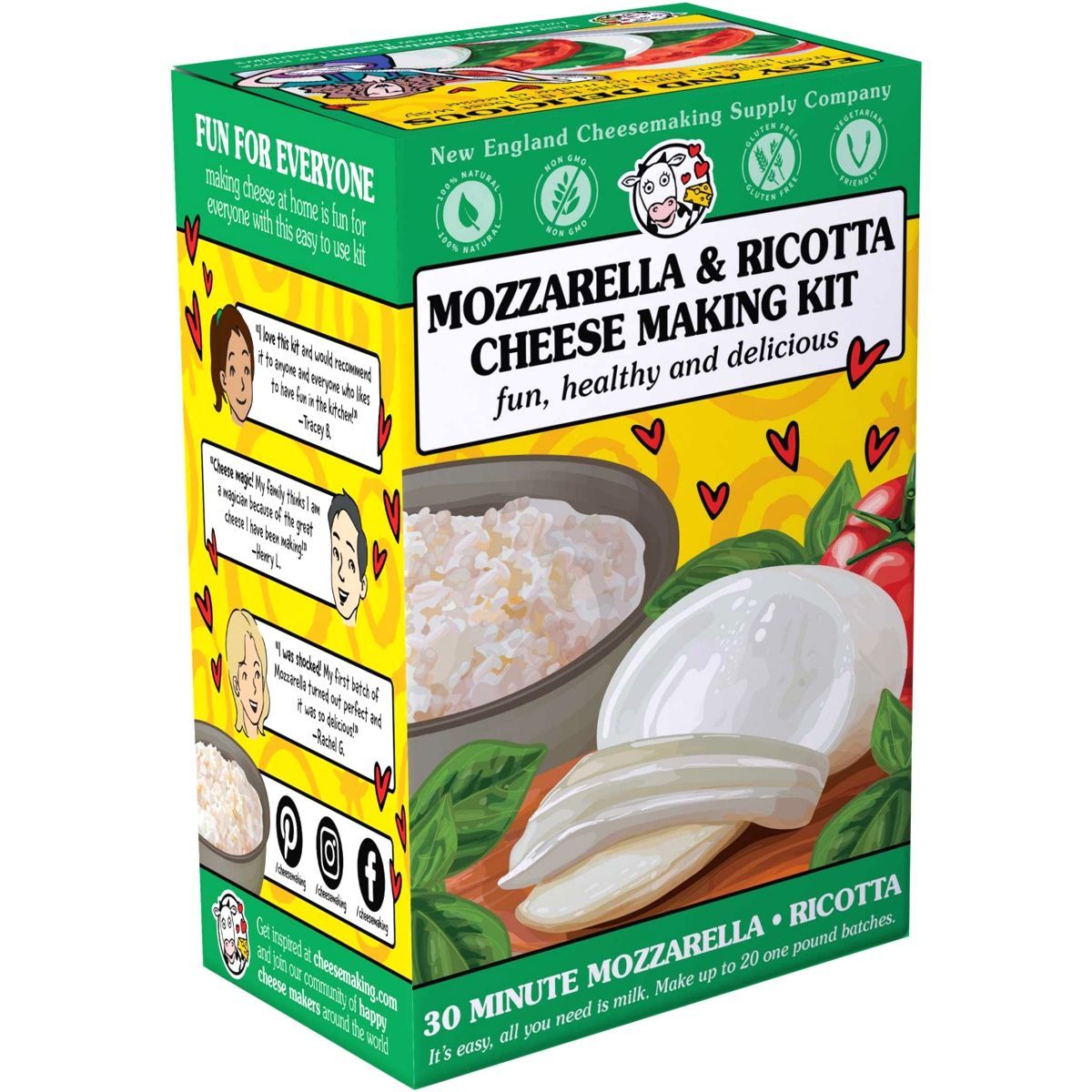 30 Minute Mozzarella & Ricotta cheese making kit