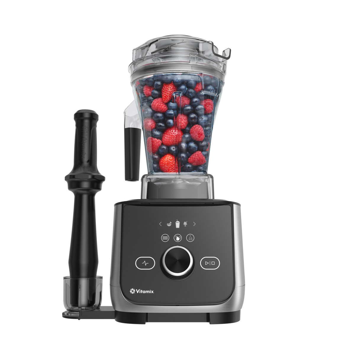 vitamix ascent x4 blender filled with berries