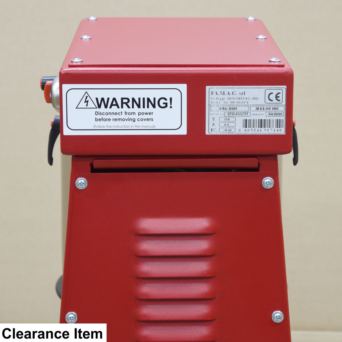 Clearance: Famag IM-8S Mixer, Ruby Panel