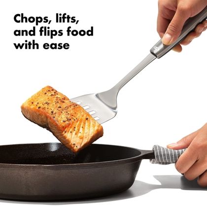 oxo 3120600 steel cooking turner 2 420