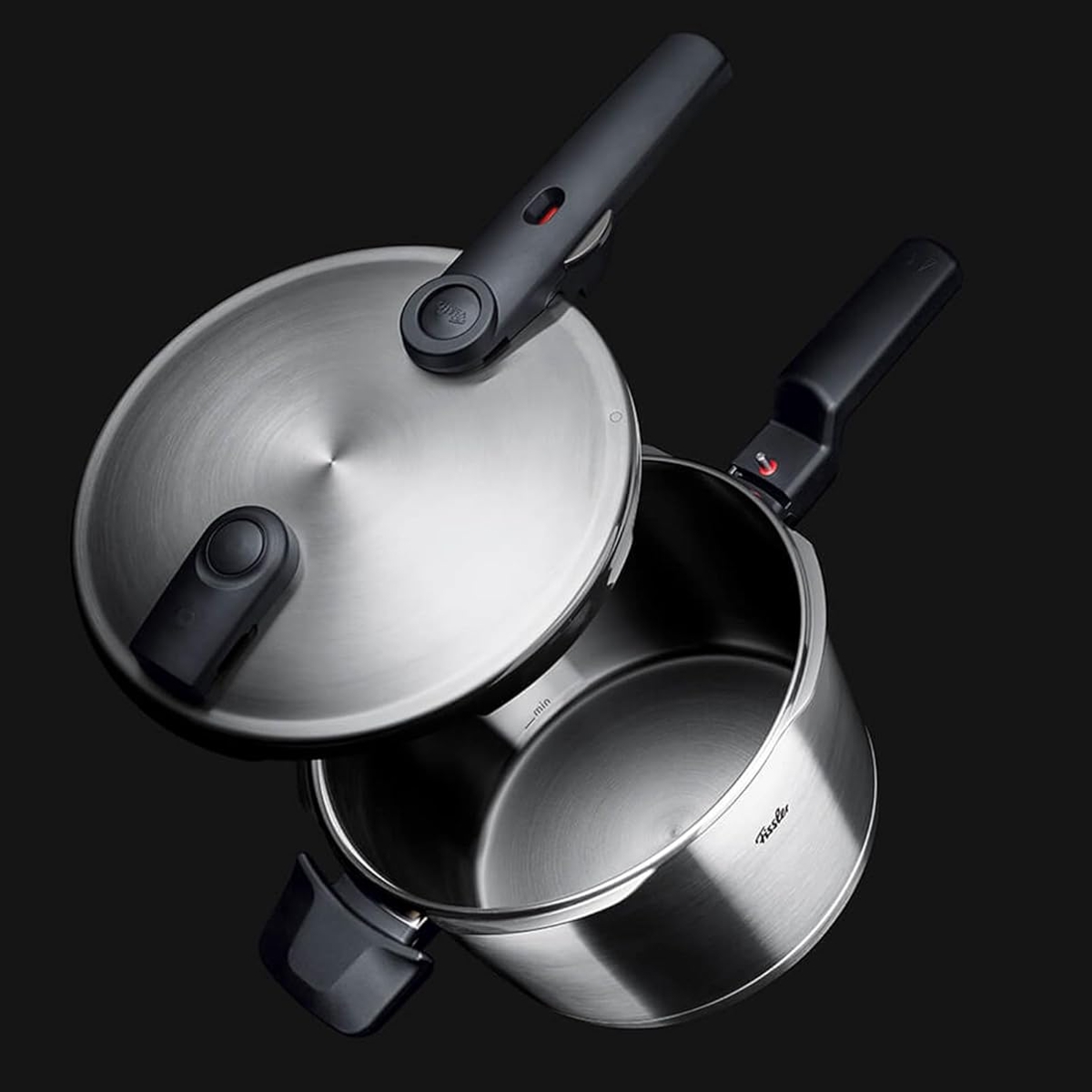 Fissler Vitaquick Premium line with satin finish