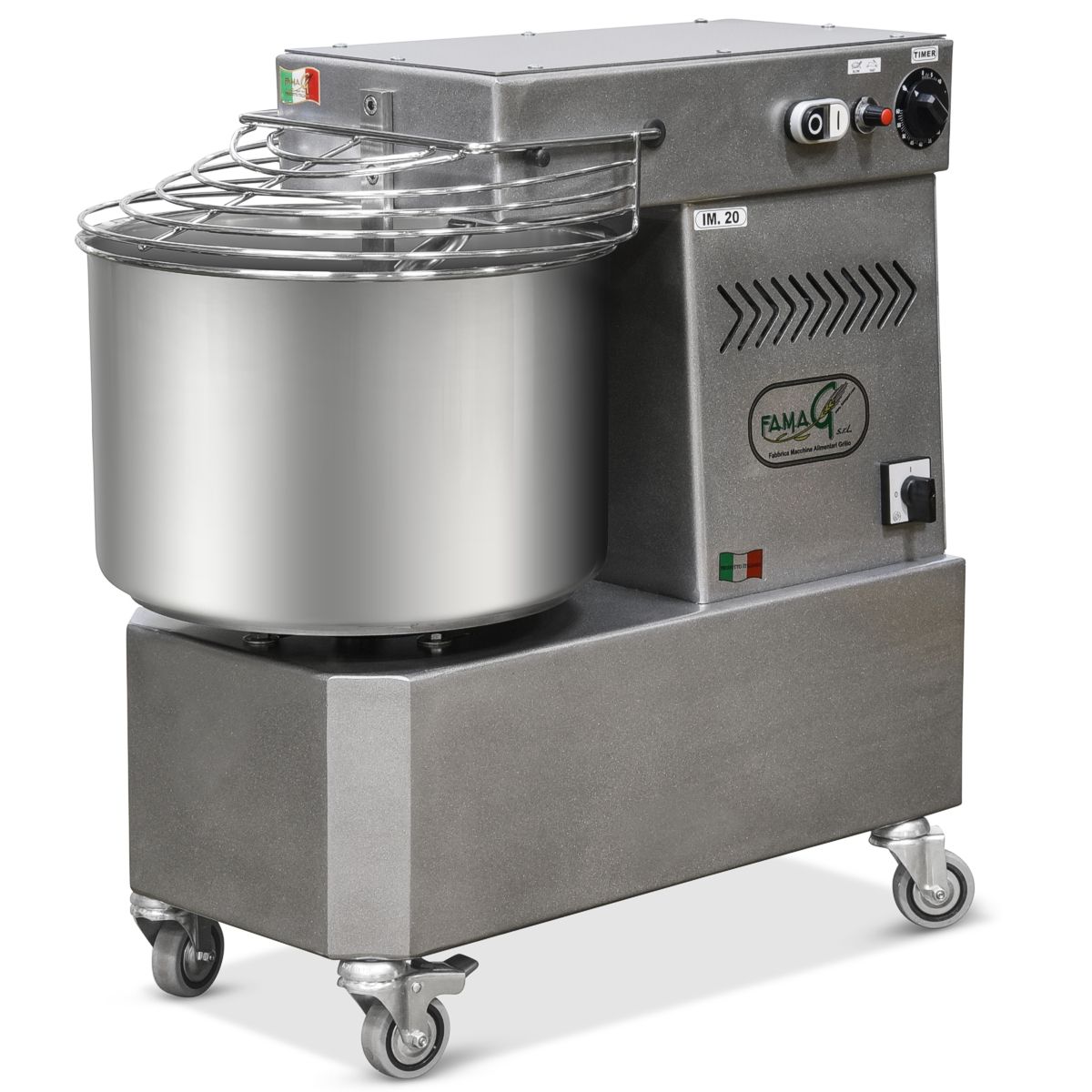 famag im 20 spiral dough mixer sparkle silver 1200 1