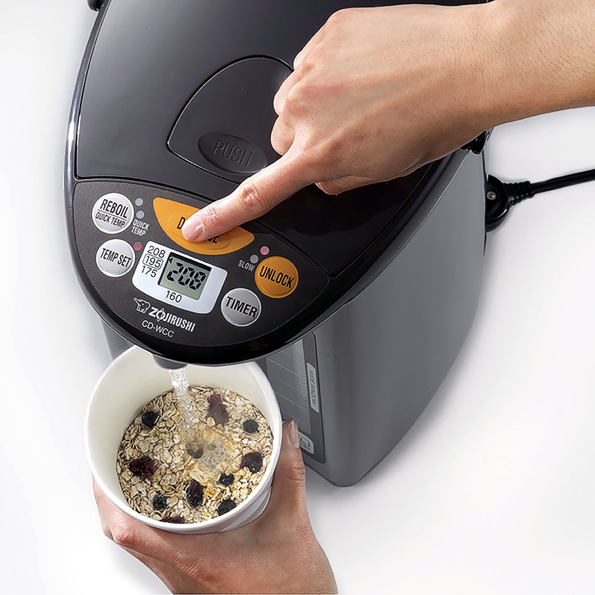 Dispense hot water instantly