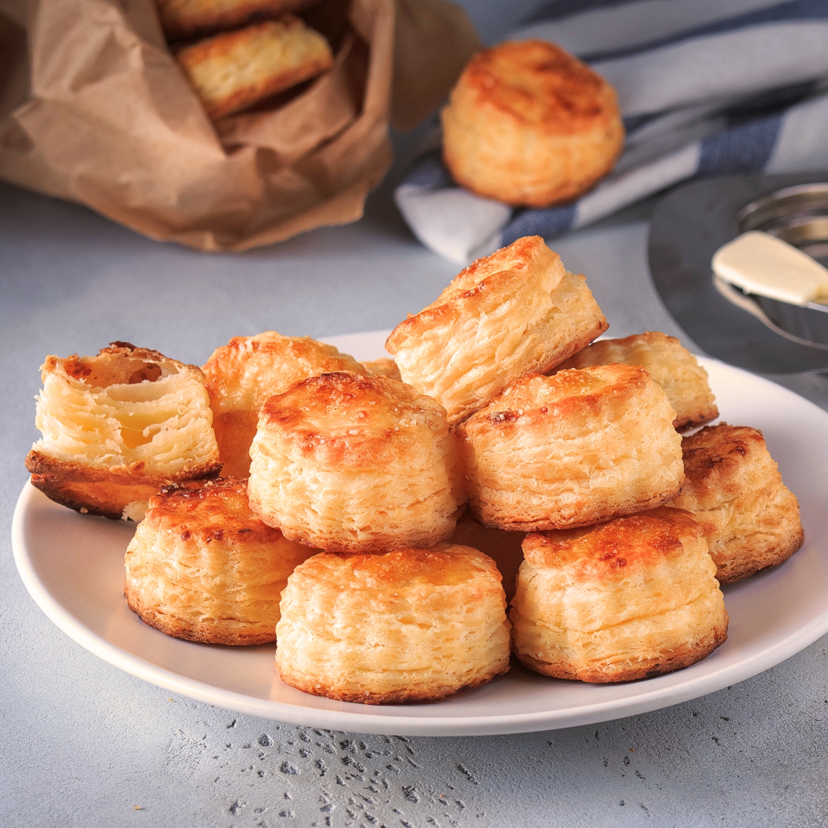 Flaky biscuits