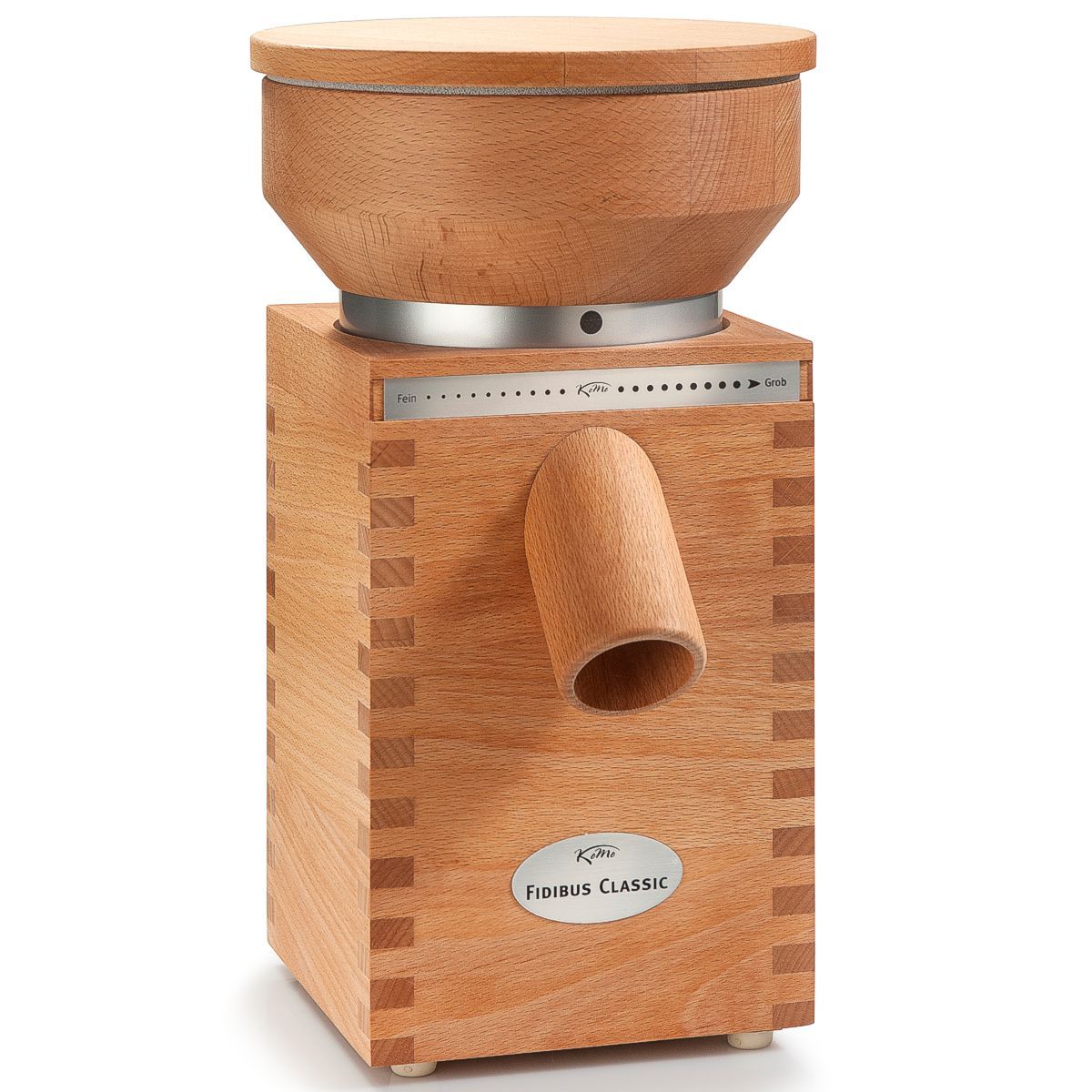 Electric grain flour mill, beech wood