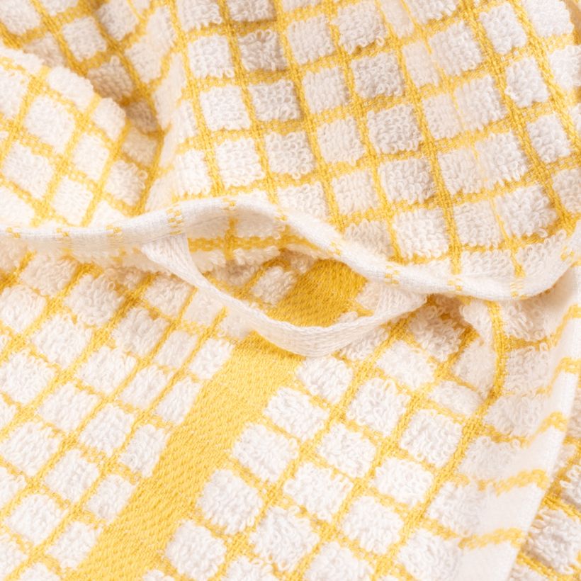 Grid Terry Kitchen Towel, Yellow