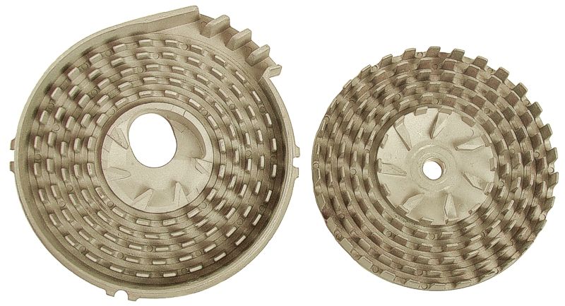 Steel impact burrs for NutriMill Classic mill
