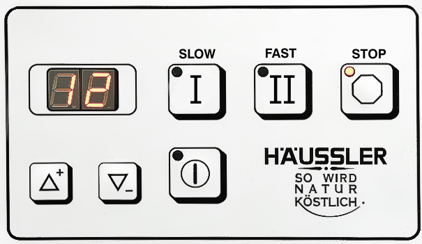 haussler mixer alpha 2 speed controls 605