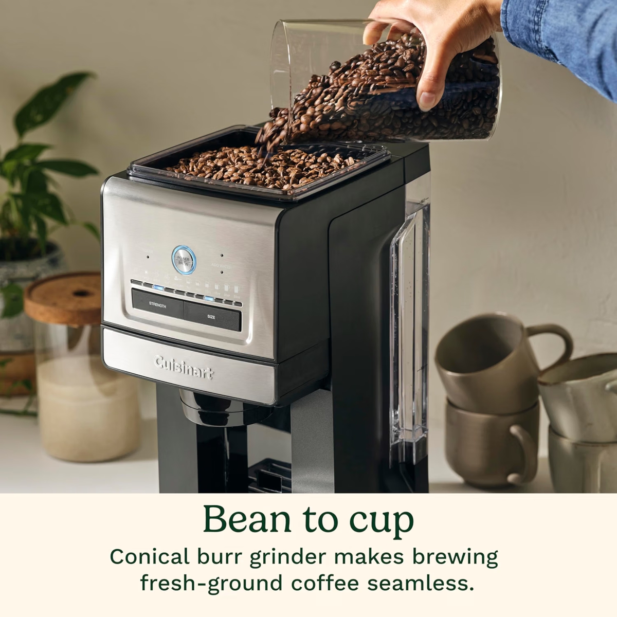 Cuisinart DGB-30 includes a conical burr grinder
