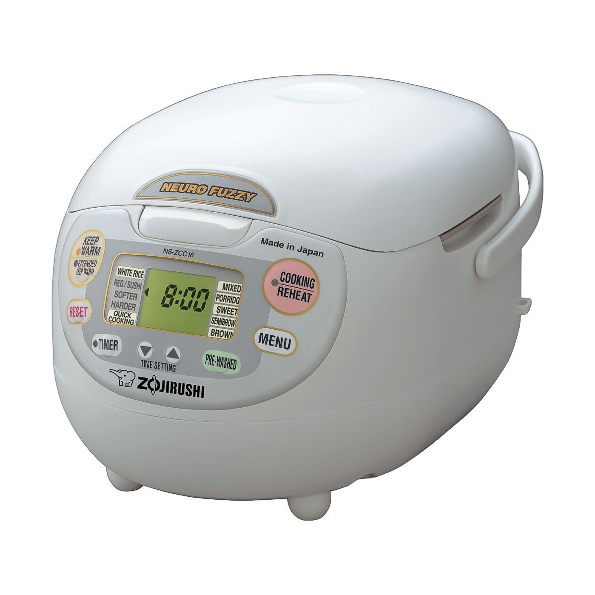 象印 炊飯器 NS-ZCC10 Rice Cooker 英語 English Amazon.com: Zojirushi NS-ZCC10 5-1/2-Cup Neuro Fuzzy Rice